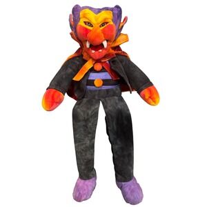 Vintage‎ 1997 Stuffins Dracula Vampire Plush 20" Tie-Dye Halloween Decoration